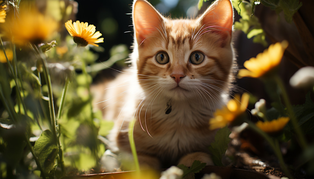 What are the behaviours to adopt to announce the loss of a cat in a fun way?